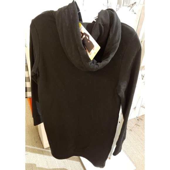 CALVIN KLEIN Women Hooded Sweatshirt Dress-- Black - Picture 4 of 8